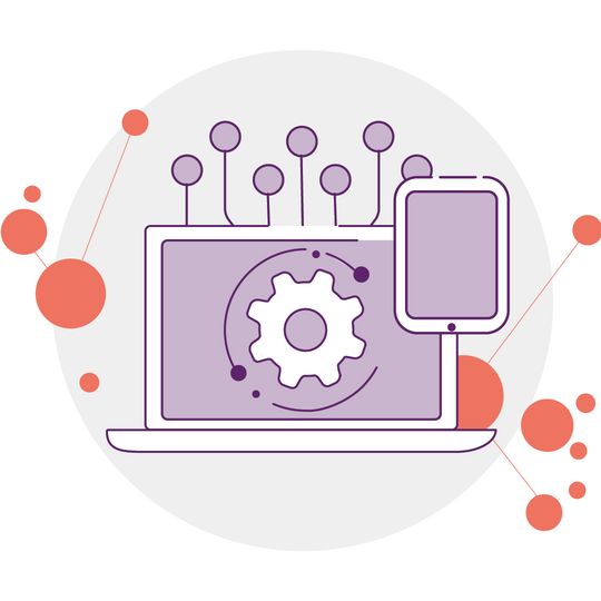 Illustrative Darstellung mobiler Endgeräte.